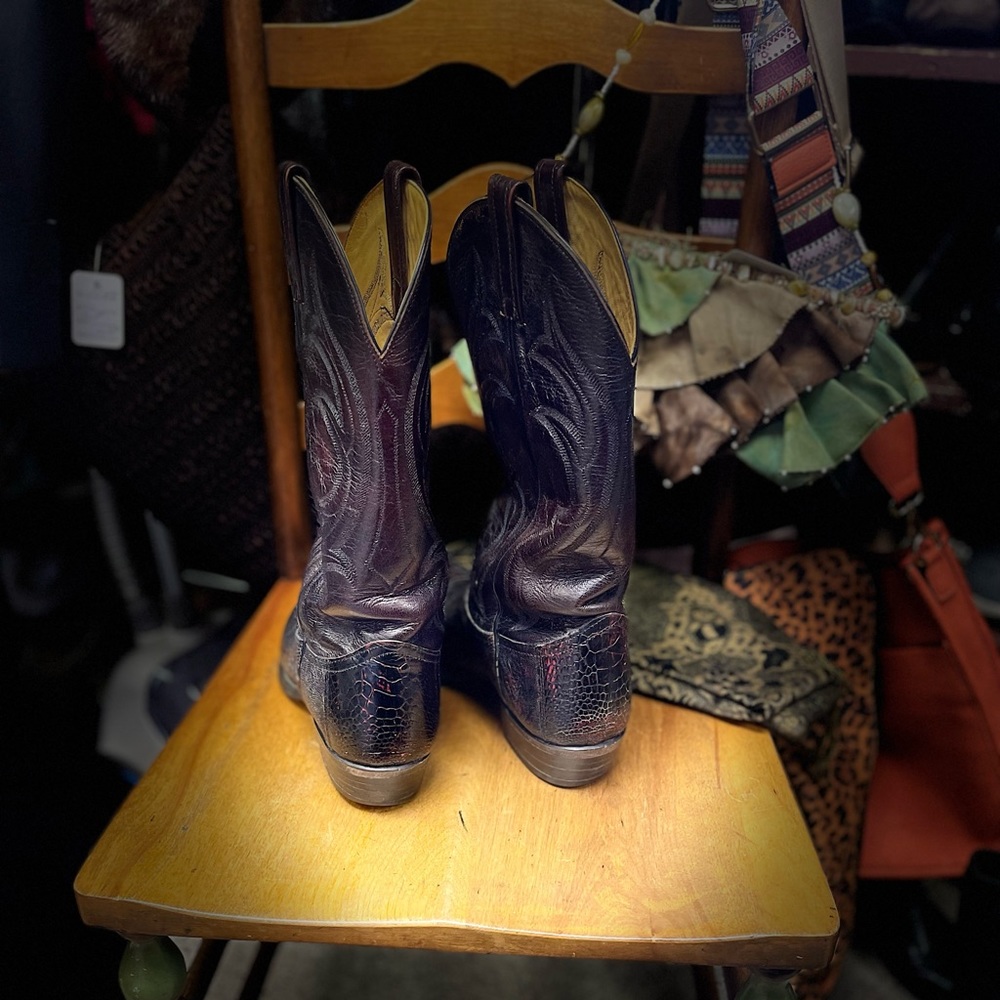 ❤️Vintage Great USED Condition 10B Ostrich leg Nocona Boots - Picture 12 of 12